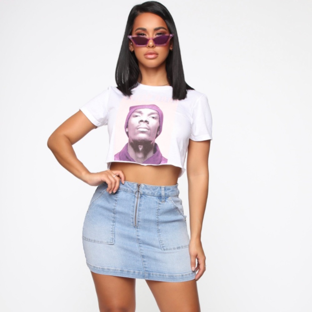 🚨Brand new Fashion Nova blue Jean skirt✨ - Picture 4 of 4